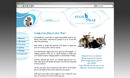 Avonbrae Website Screenshot