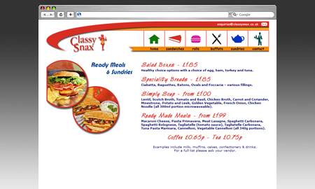Classysnax Website Screenshot