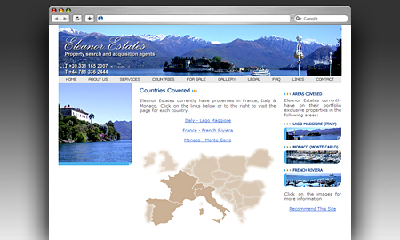 Eleanor Estates Website Screenshot