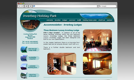 Inverbeg Holiday Park Website
