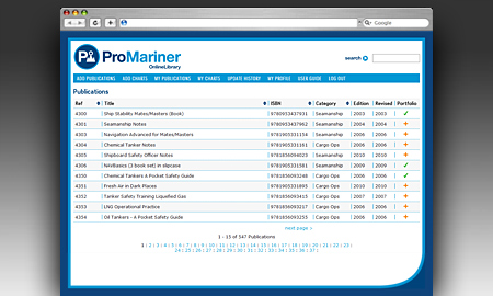 Pro Mariner Website Screenshot