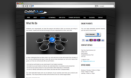 Past Due Credit Website