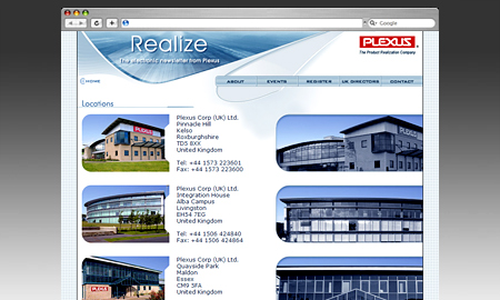 Plexus Website Screenshot