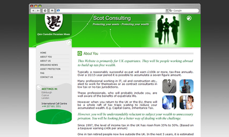 Scot Consulting Website Screenshot